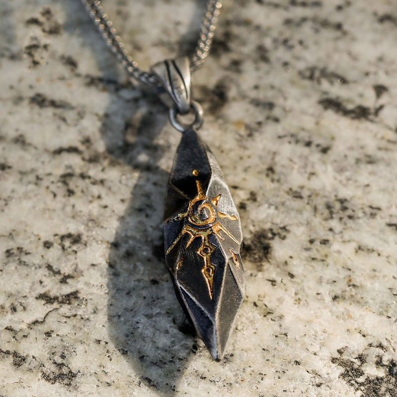 Vintage Wishing Stone Pendant Necklace