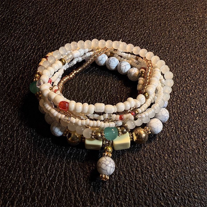 Vintage Mixed Stone Layered Bracelet