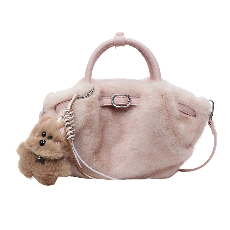 Women's Plush Wool Cloud Cartoon Handbags