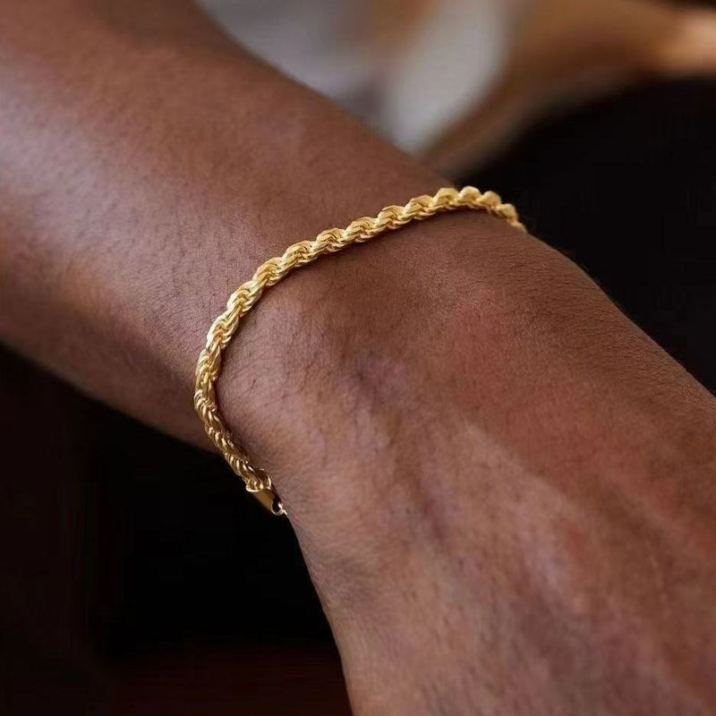 Twisted Cuban Chain Bracelet
