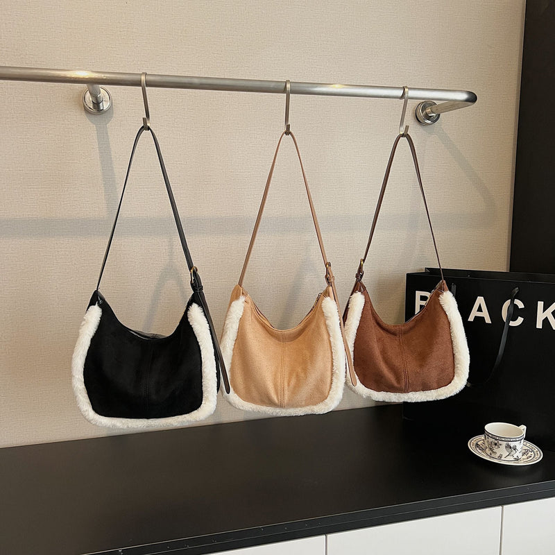 Retro Matte Messenger Bag Large Capacity Casual Shoulder Bag