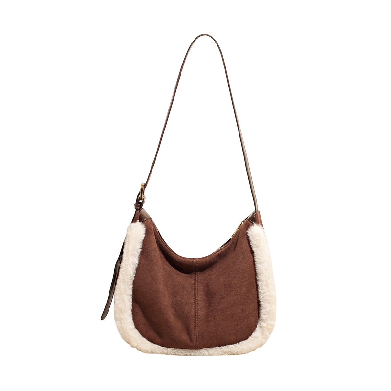 Retro Matte Messenger Bag Large Capacity Casual Shoulder Bag