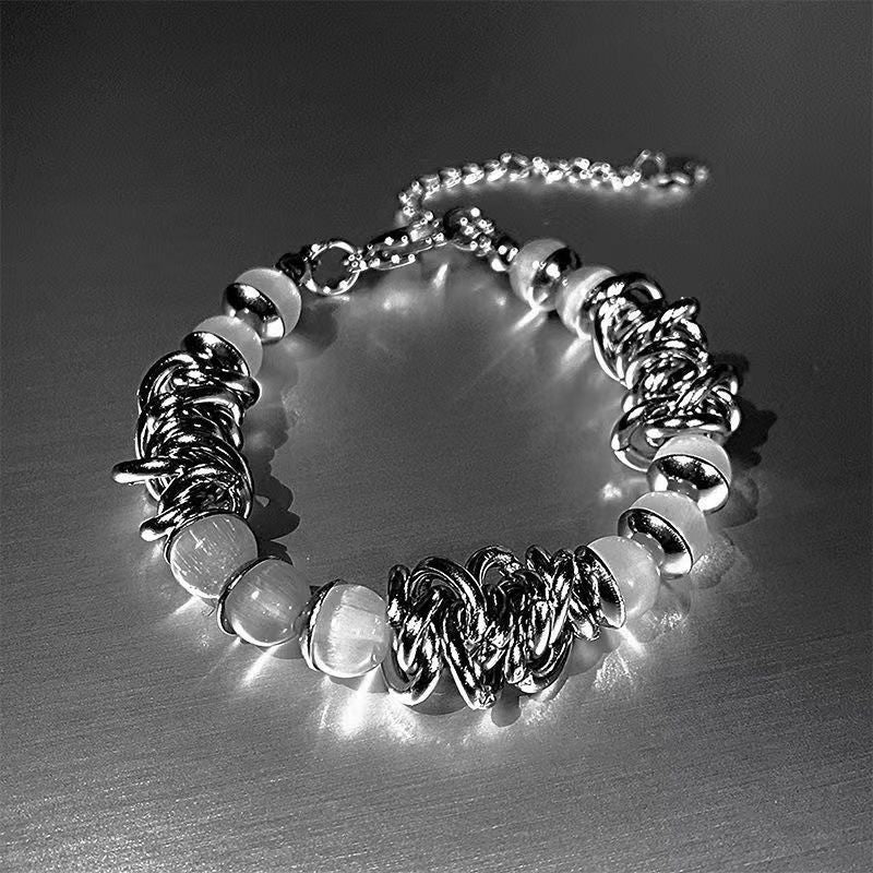 Cat-Eye Reflective Beaded Bracelet Collection
