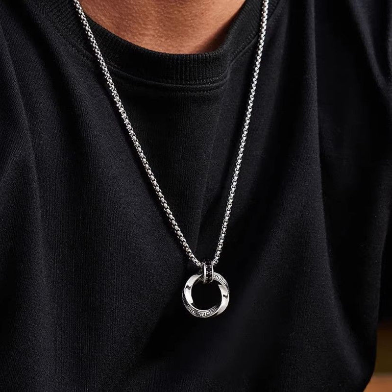Möbius Loop Pendant Necklace