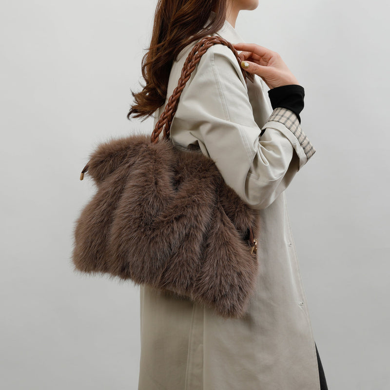 Premium Plush Fashionable Lazy Bag Large Capacity Shoulder Tote