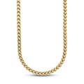 Franco Chain in Hollow Yellow Gold - 6mm