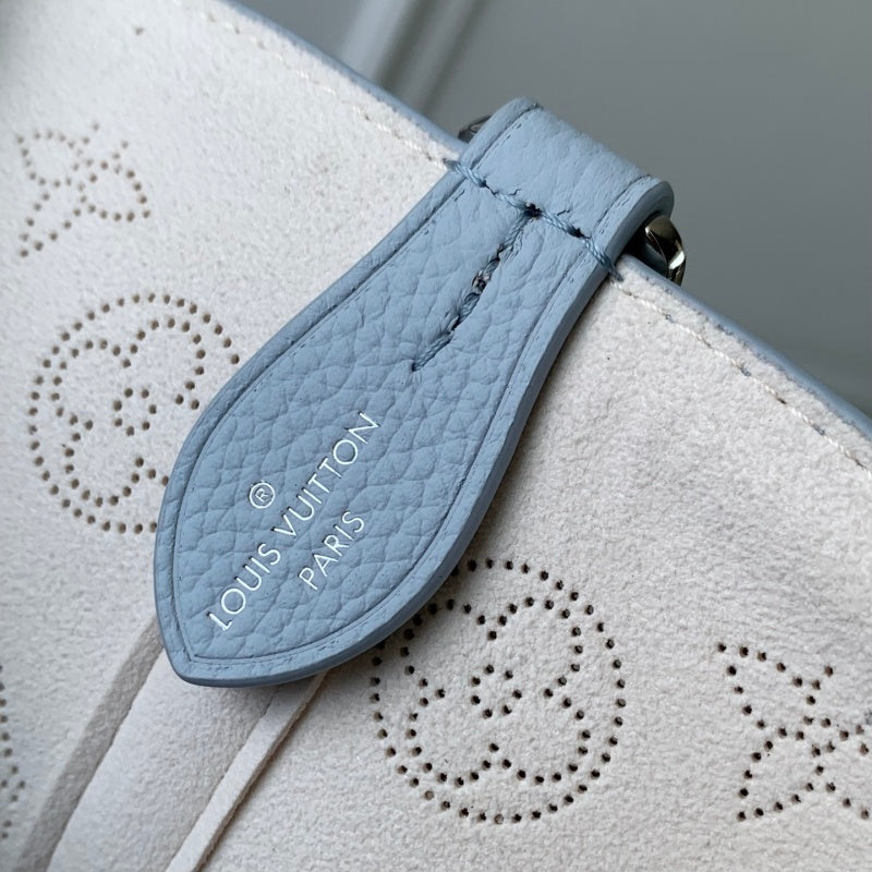 Blue Perforated Small Tote Bag