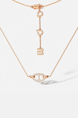 Marine Necklace Ocean Wave Pendant